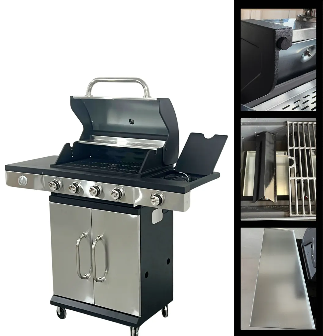 grill-gazowy-palniki-4-1-zeliwny-ruszt-117-kw-pokrowiec-blaupunkt-gg401-stan-nowy