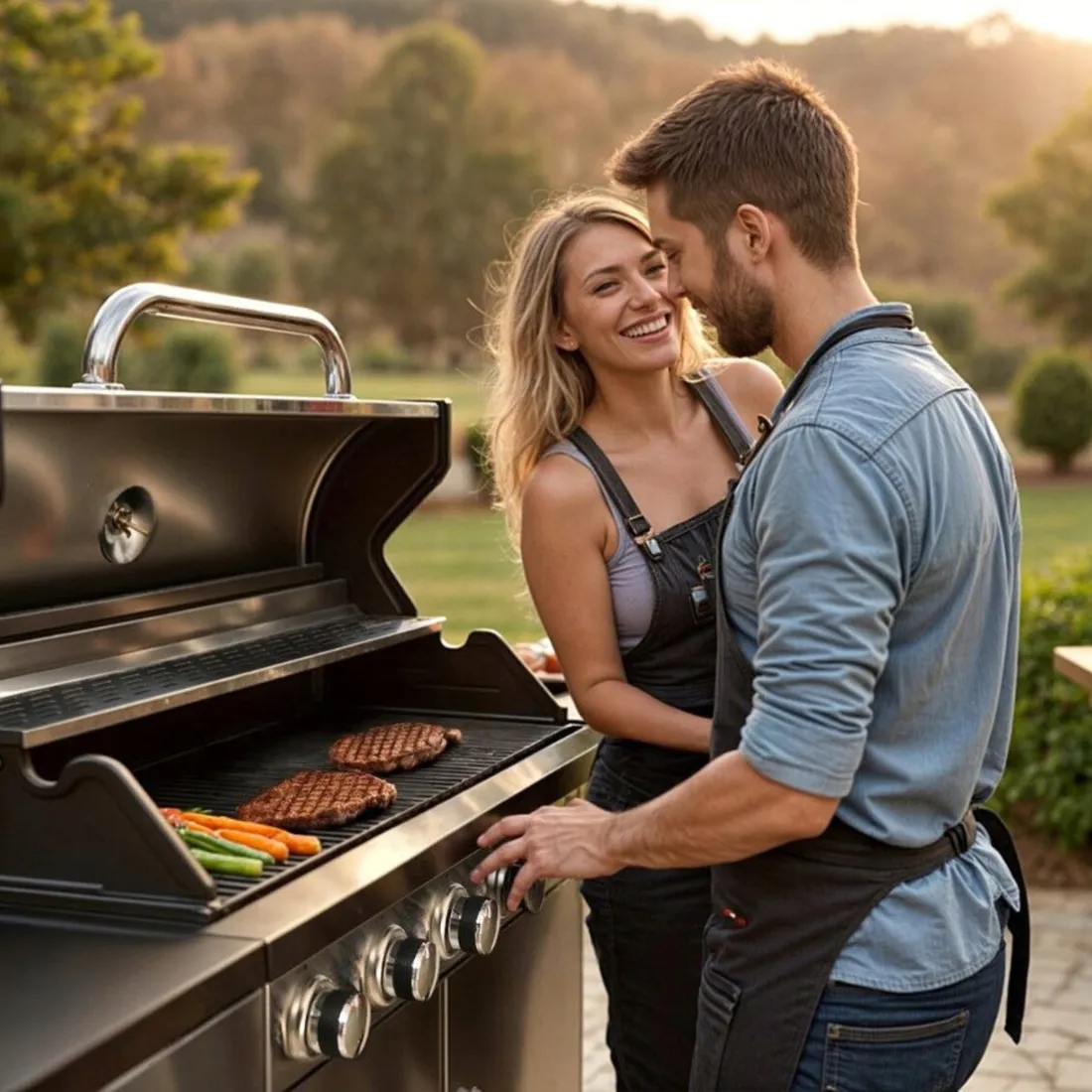 grill-gazowy-6-1-palnikow-zeliwny-ruszt-165-kw-pokrowiec-blaupunkt-gg601-stan-nowy