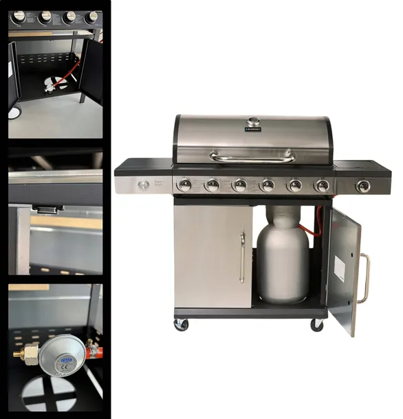 grill-gazowy-6-1-palnikow-zeliwny-ruszt-165-kw-pokrowiec-blaupunkt-gg601-moc-16-5-kw