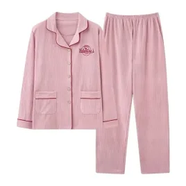 bawelniana-pizama-damska-dwuczesciowa-na-guziczki-z-dlugim-rekawem-pink-3xl