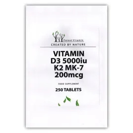 forest-vitamin-vitamin-d3-5000iu-k2-mk-7-200mcg-250tabs