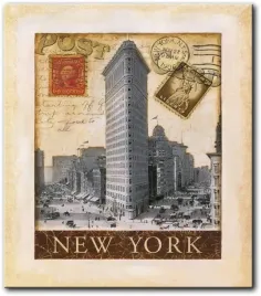 obraz-vintage-nowy-jork-new-york-35x40-cm