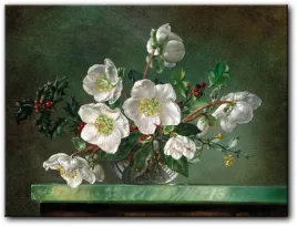 obraz-piekny-bukiet-kwiatow-na-zielonym-tle-100x75-cm