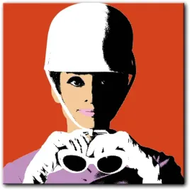 obraz-audrey-hepburn-w-czapce-pop-art-60x60-cm