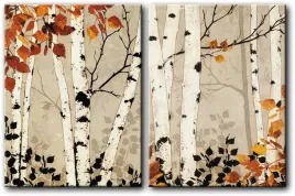 obraz-brzozowy-las-jesienne-kolory-120x80-cm-60x80-cm-2-szt