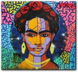 obraz-frida-kahlo-mural-100x92-cm