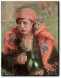obraz-teodor-axentowicz-dziewczyna-z-dzbanem-54x70-cm
