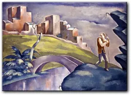 obraz-eugeniusz-zak-krajobraz-z-figura-ludzka-100x71-cm