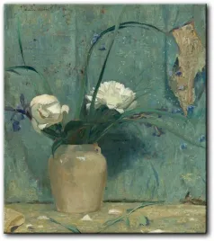 obraz-daniel-garber-bukiet-bialych-kwiatow-53x60-cm