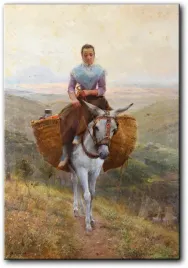 obraz-modesto-teixidor-y-torres-kobieta-jadaca-na-osiolku-69x100-cm