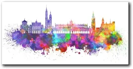 obraz-kolorowy-krakow-140x70-cm