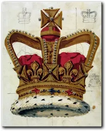 obraz-angielska-korona-40x50-cm