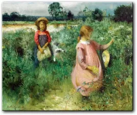 obraz-arthur-hacker-zbior-polnych-kwiatow-100x83-cm