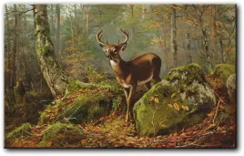 arthur-fitzwilliam-tait-koziolek-w-lesie-100x62-cm