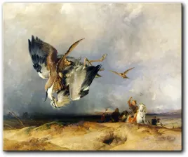 edwin-landseer-hawking-atak-sokola-109x90-cm