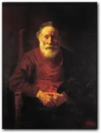 rembrandt-old-man-in-red-60x80-cm