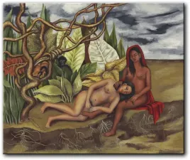 frida-kahlo-dwie-nagie-kobiety-w-lesie-100x83-cm