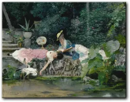 vincente-capobianchi-odpoczynek-przy-stawie-129x100-cm