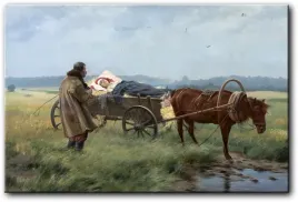 obraz-jozef-ryszkiewicz-w-drodze-do-doktora-145x96-cm