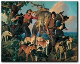 manuel-benedito-powrot-z-duzego-polowania-80x63-cm