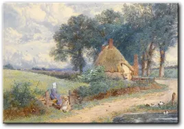 obraz-myles-birket-foster-domek-w-poblizu-witley-surrey-70x48-cm