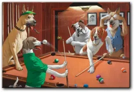 arthur-sarnoff-psy-grajace-w-bilarda-100x67-cm-6465