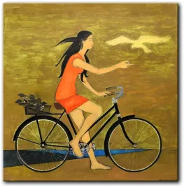 obraz-will-r-barnet-dziewczyna-na-rowerze-90x92-cm-6491