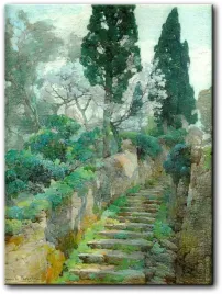 obraz-romolo-pergola-ogrodowe-schody-52x70-cm-6504