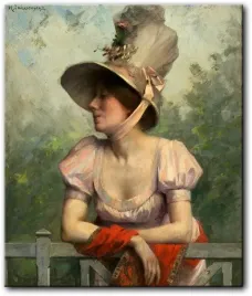 henri-adolphe-laissement-dama-w-kapeluszu-59x70-cm