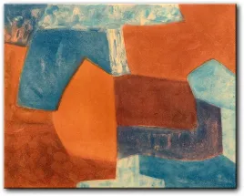 serge-poliakoff-pomaranczowa-abstrakcja-126x100-cm