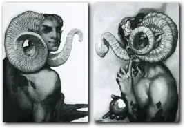 nestor-de-la-torre-satyr-dyptyk-100x70-cm-50x70-cm-2-szt