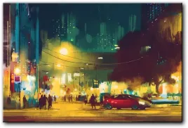 obraz-miasto-noca-145x97-cm