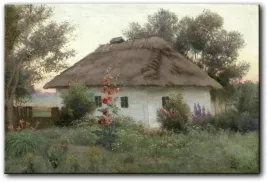 yefim-volkov-wiejska-chata-60x40-cm