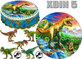 oplatek-dinozaur-okrag-na-gore-i-postacie-na-bok-tortu-xdin-5