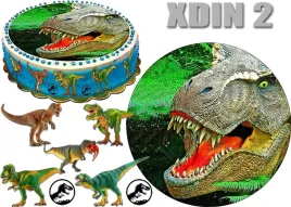 oplatek-dinozaur-okrag-na-gore-i-postacie-na-bok-tortu-xdin-2
