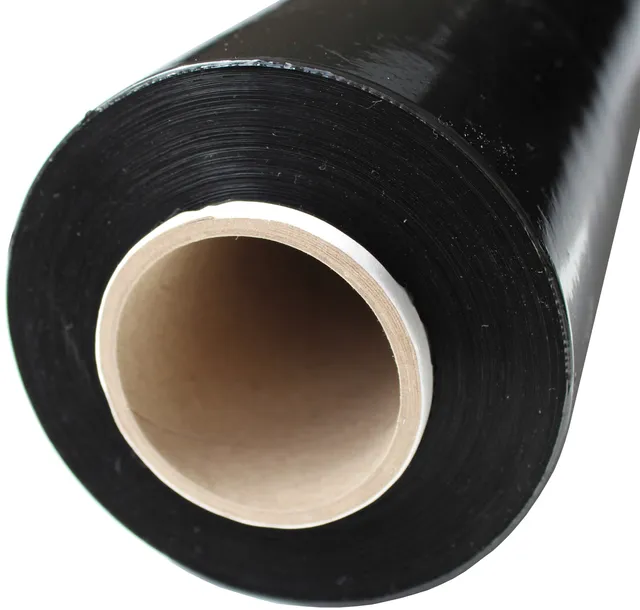 FOLIA STRETCH jakość MULTIFOL 2kg CZARNA mocna dużo folii, mało gilzy