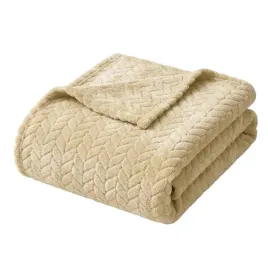 bezowy-koc-pluszowy-200x220-cm-miekka-narzuta-z-wzorem-jodelki