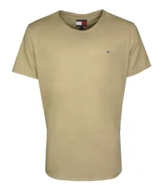 tommy-jeans-t-shirt-meski-slim-bezowy-melanz-3xl