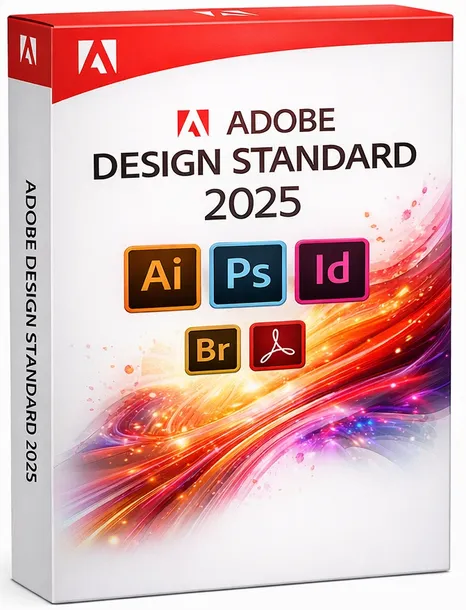 ADOBE DESIGN STANDARD 2025 WIN BOX / Licencja Bezterminowa Dożywotnia