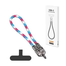 ecobox-kabel-240w-typ-c-do-typ-c-smycz-na-nadgarstek-roz-nieb