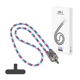 ecobox-kabel-240w-typ-c-do-typ-c-smycz-na-szyje-tecza-roz-nieb