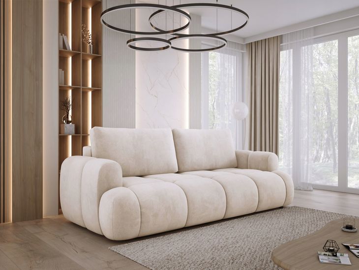 Nowoczesna Sofa Kanapa BOMO funkcja spania + pojemnik na pościel