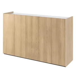 komoda-z-szescioma-polkami-156x40x951cm-dab-scandi-bialy-polysk-easy-ea-01