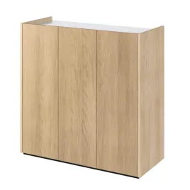 komoda-trzydrzwiowa-4-polki-95x40x95-dab-scandi-bialy-polysk-easy-ea-03