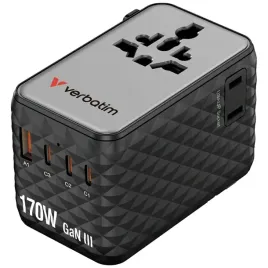 verbatim-adapter-podrozny-eu-uk-us-gan-2xusb-a-3xusb-c-pd-170w-czarny-30190