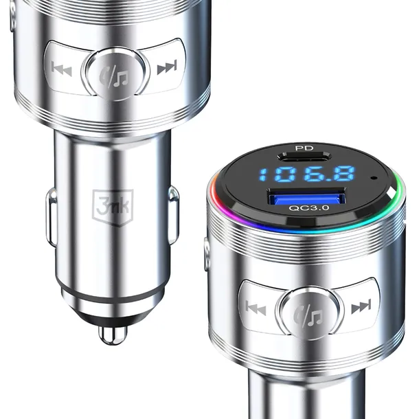 transmiter-samochodowy-fm-adapter-bluetooth-3mk-hyper-car-power-48w-qc-usb-funkcje-ladowarka-usb