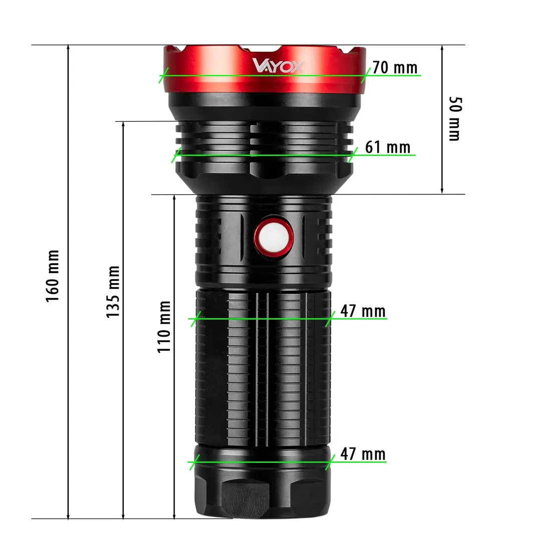 latarka-klasyczna-vayox-2000-lm-led
