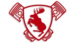 wycinana-naklejka-los-mechaniczny-volvo-saab-scania-czerwona
