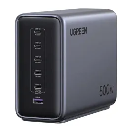 ugreen-nexode-x759-ladowarka-gan-500w-6-portowa-pd-3-1-240w-usb-c-szara