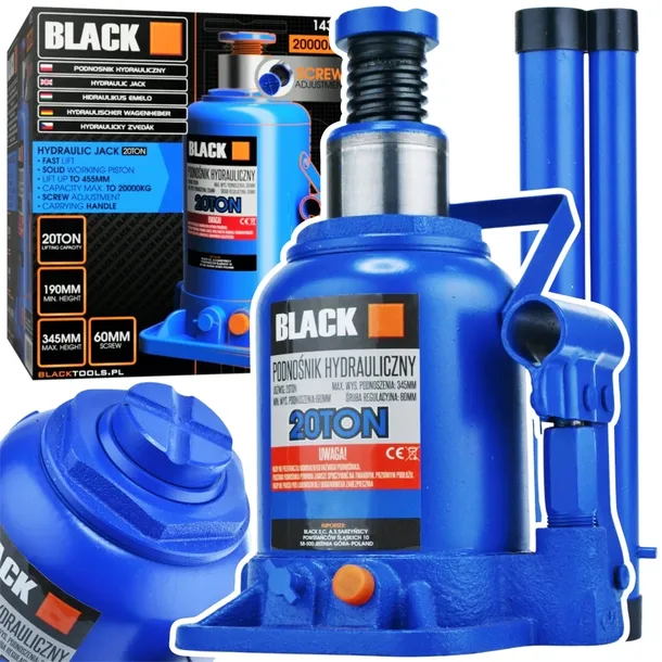 PODNOŚNIK SŁUPKOWY HYDRAULICZNY 20 TON LEWAREK BLACK 20T MOCNY
